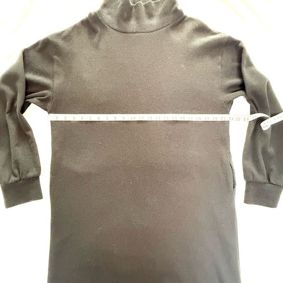 Smash + Tess The Sweater Dress Black Cozy  Midi Mockneck Dress Medium - Picture 8 of 12